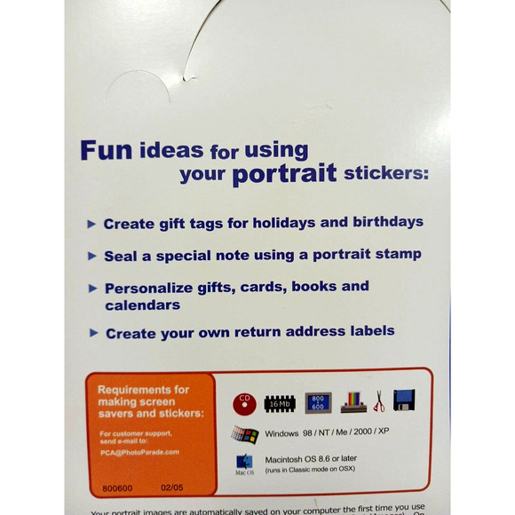 Photo Paper Sticker Kit 5 Sheets Stick Labels w CD instructions Crafts - Picture 3 of 16